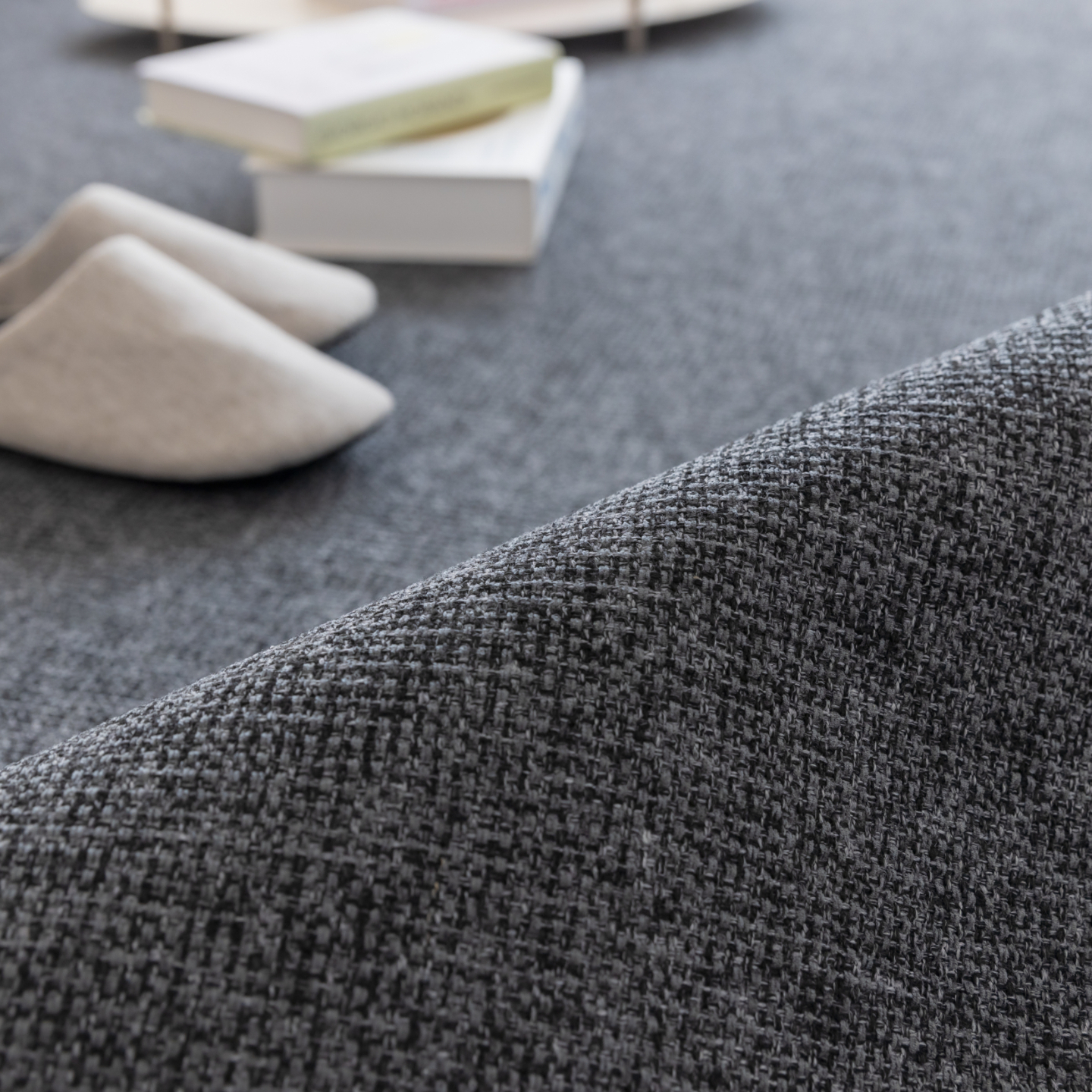 네추럴 방수러그 사이잘룩 대형 거실 식탁 카페트 차콜그레이, 사각형 200x300