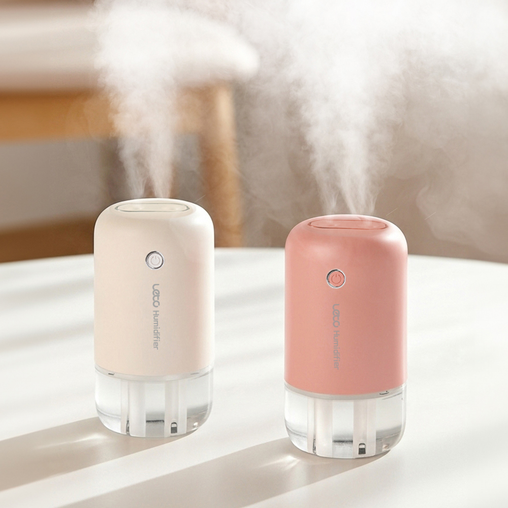 레토 무선 듀얼 퓨어 미니가습기 무드등 탁상용 책상 사무실 가습기