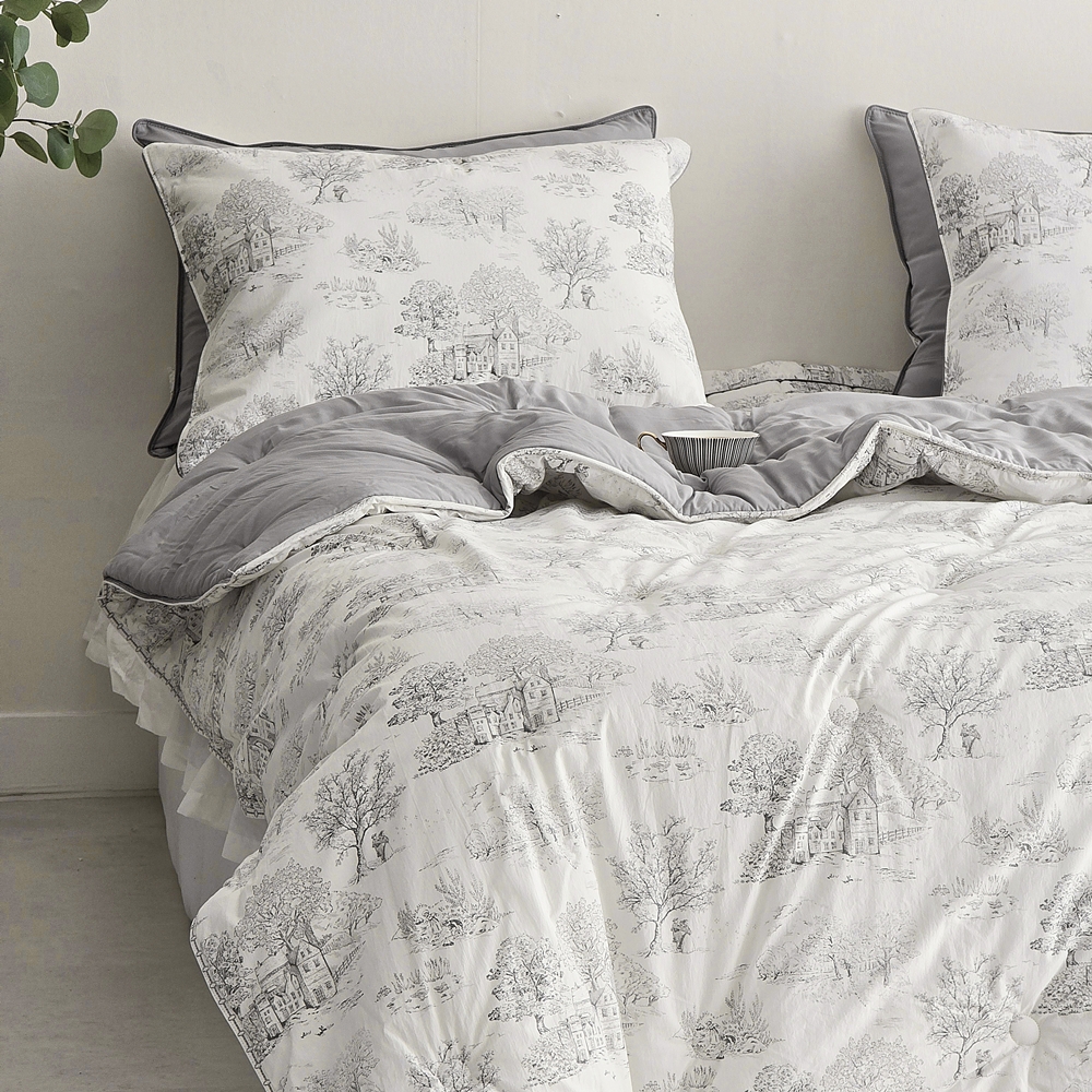 나라데코 고밀도 면 모달 차렵이불 뜨왈 명화 옥수수솜 이불 SS