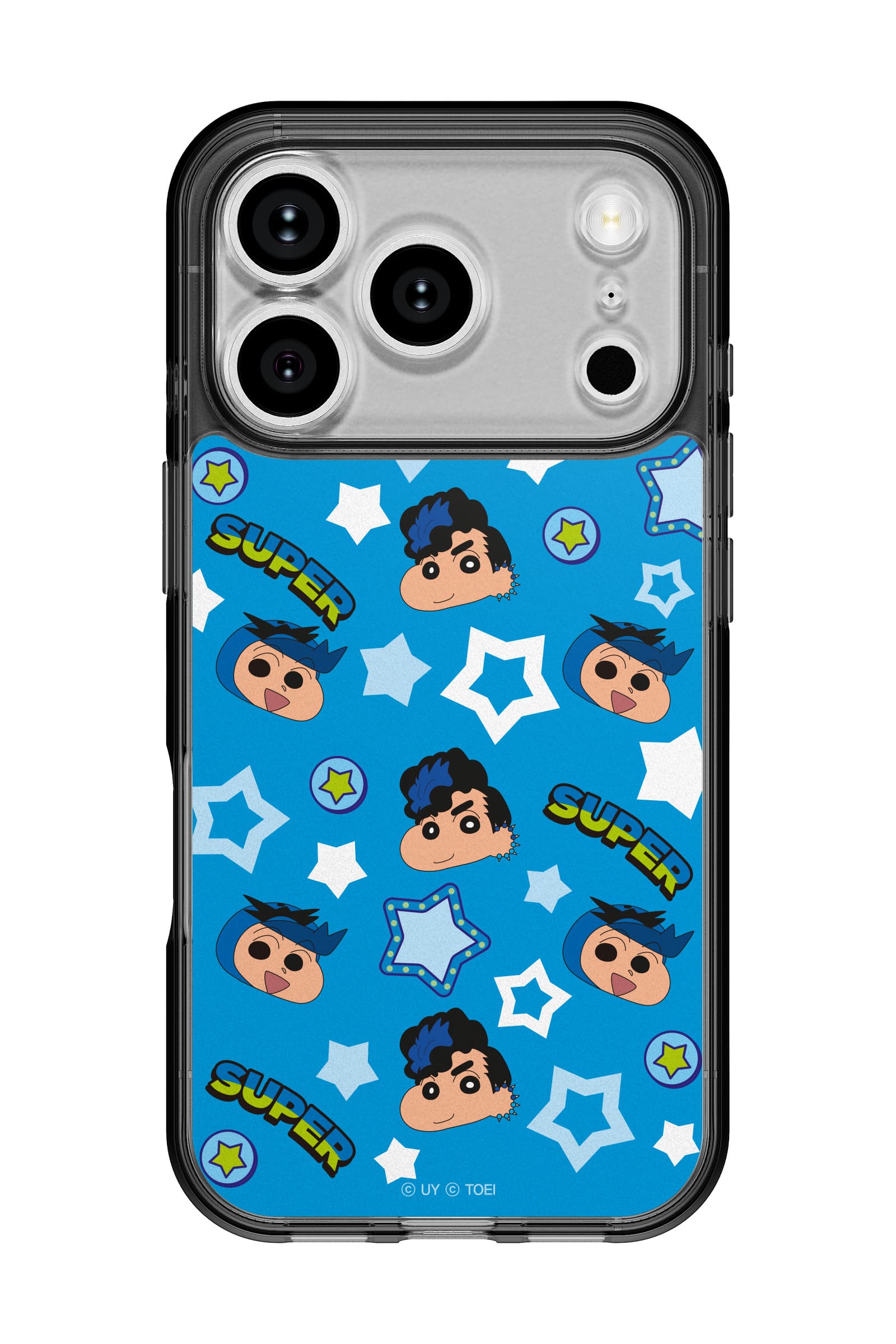 짱구X파워 드래곤플라이블루와철수 띠부띠부스킨 갤럭시/아이폰 케이스 부착용스킨 - 상세 이미지 2