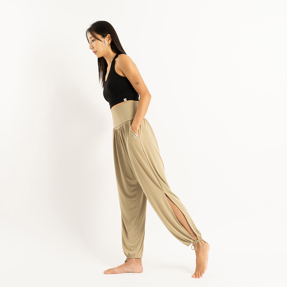 [yoosual] 유주얼 요가 트임 하렘 바지 릴렉스 조거 팬츠