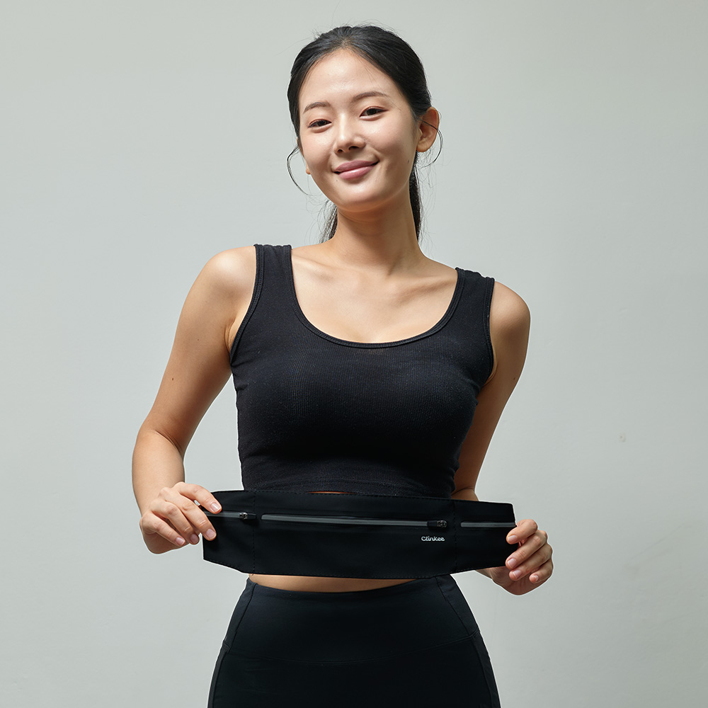 크링키 러닝벨트 마라톤 런닝용품 허리밴드 러닝가방 트레일 벨크로 장비 플립벨트 휴대폰보관 - 상세 이미지 4