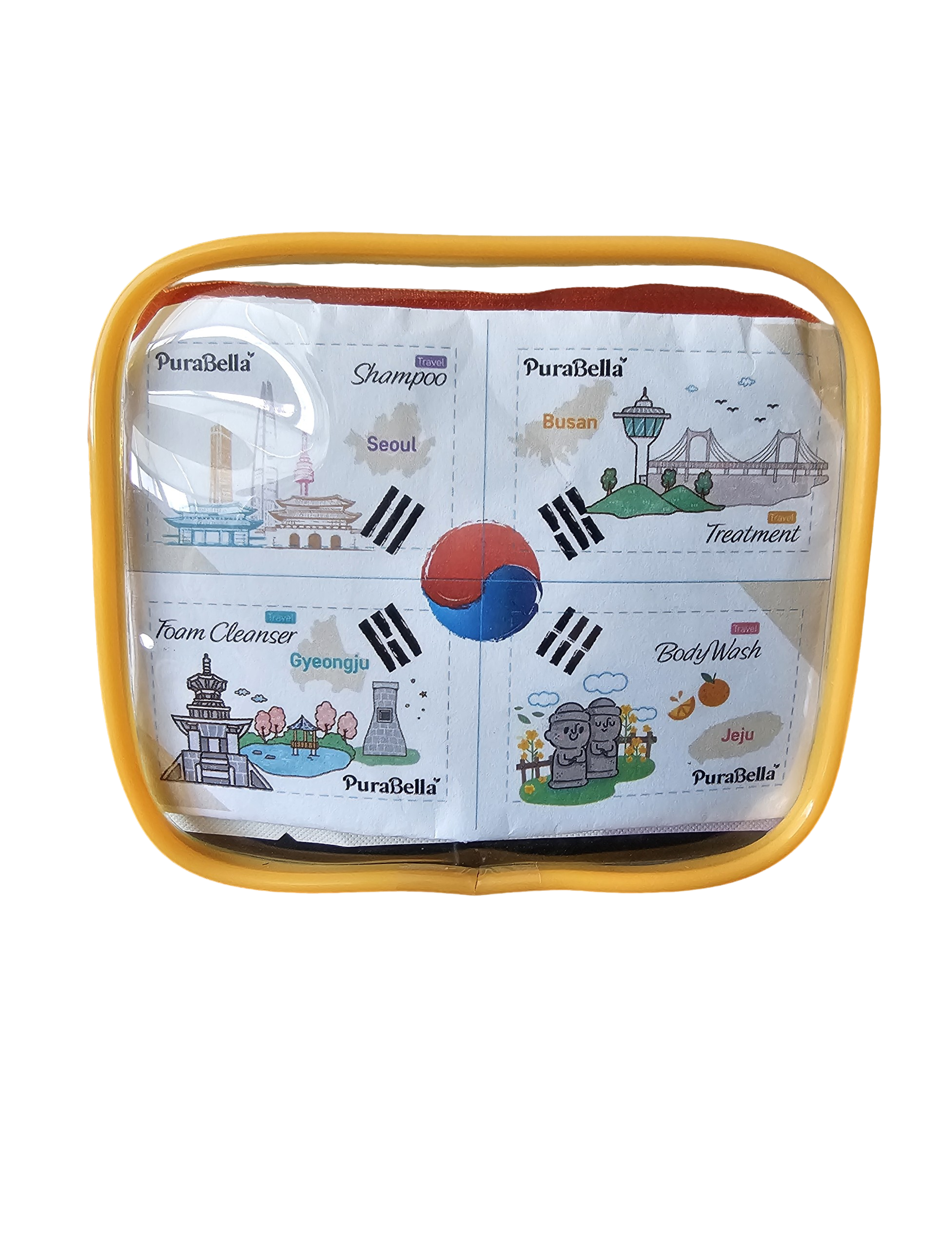 Purabella 여행용 클렌저 5종 트래블 키트 샴푸 트리트먼트 폼 바디워시 클렌징패드 이미지 3
