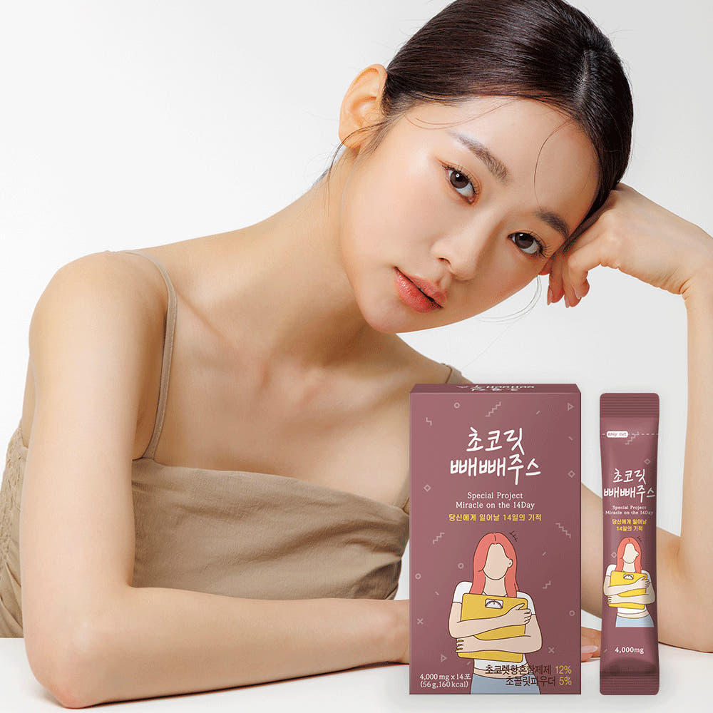 팁스헬시 원조 빼빼주스 클렌즈 초콜릿 14포, 3개 - 상세 이미지 2
