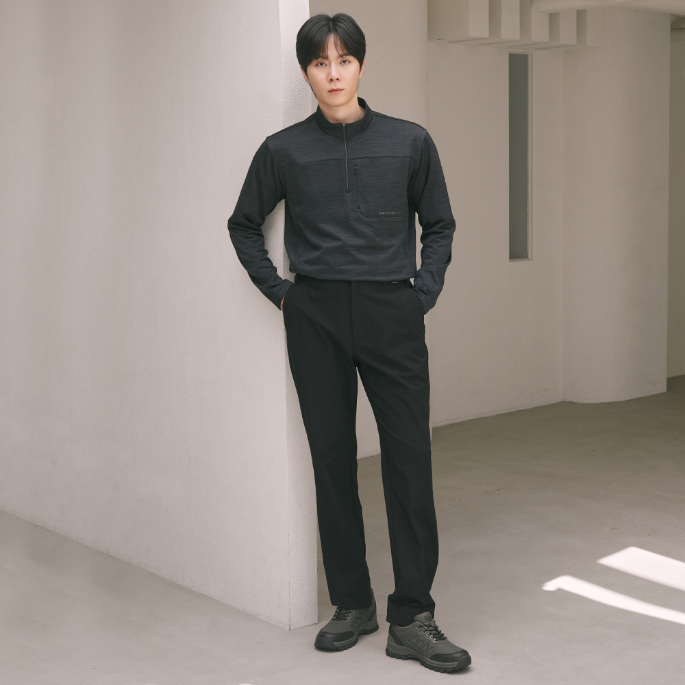 [PWX][A]Q325-7151-52 남성 기모 이중직 벨트형팬츠 - 상세 이미지 4