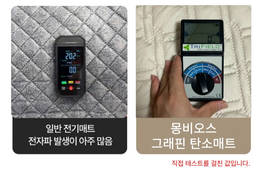 몽비오스 카본 탄소매트 전기매트 전자파없는 그래핀 온열매트 침대 전기장판 싱글, 100x200cm, 소프트 베이지