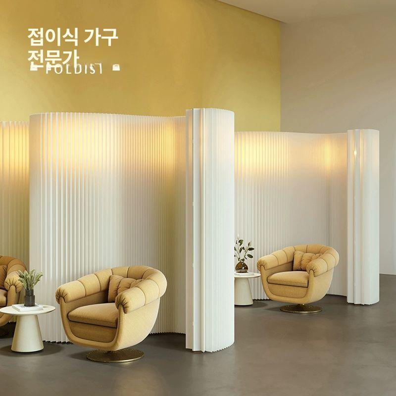 종이 파티션 접이식 아코디언 인테리어 칸막이 가벽 180cm 24cm 200-300cm - 상세 이미지 2