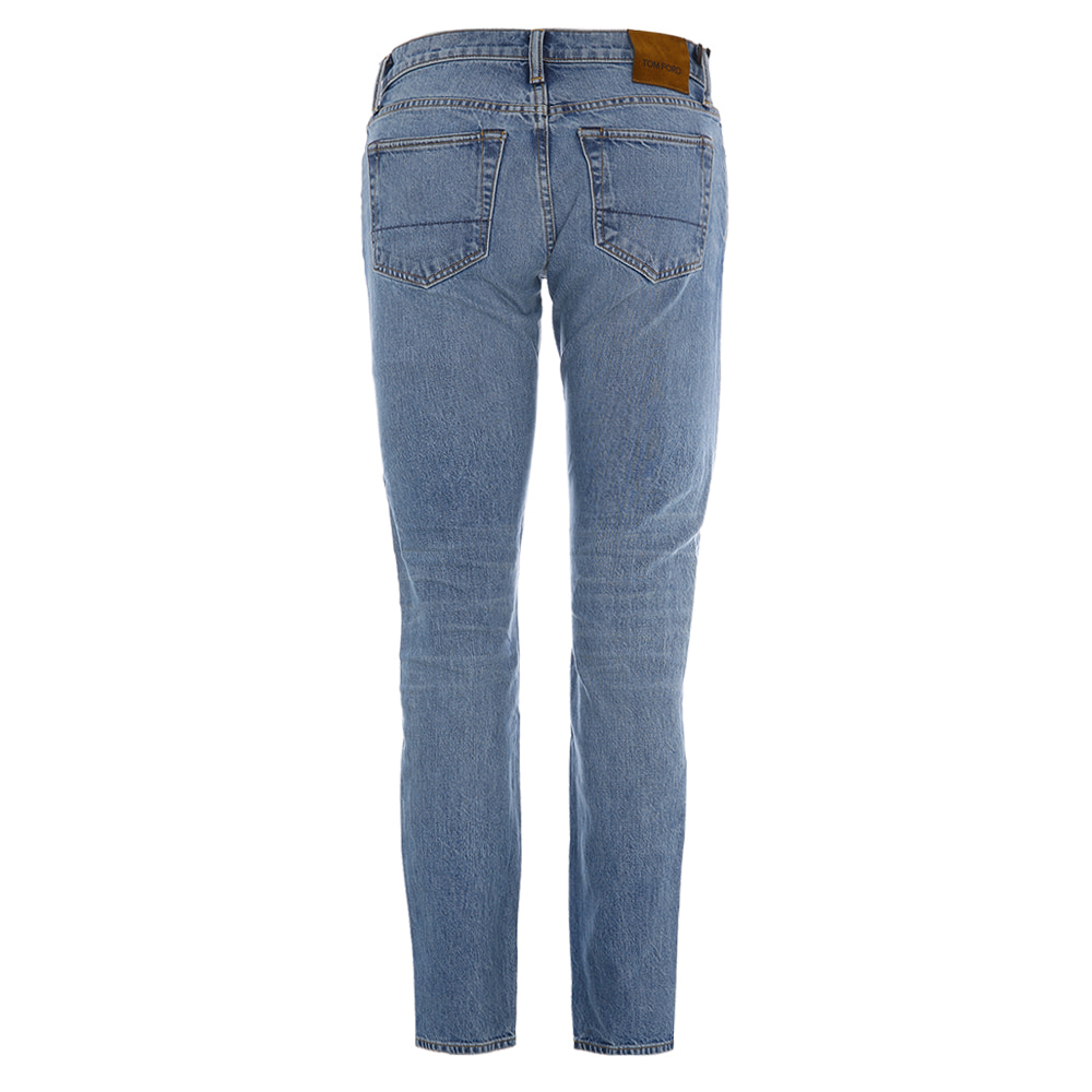 톰포드 스트레치 슬림핏 데님 팬츠 DPS001 DMC001S23 HB308 (2023 S/S) - 상세 이미지 3
