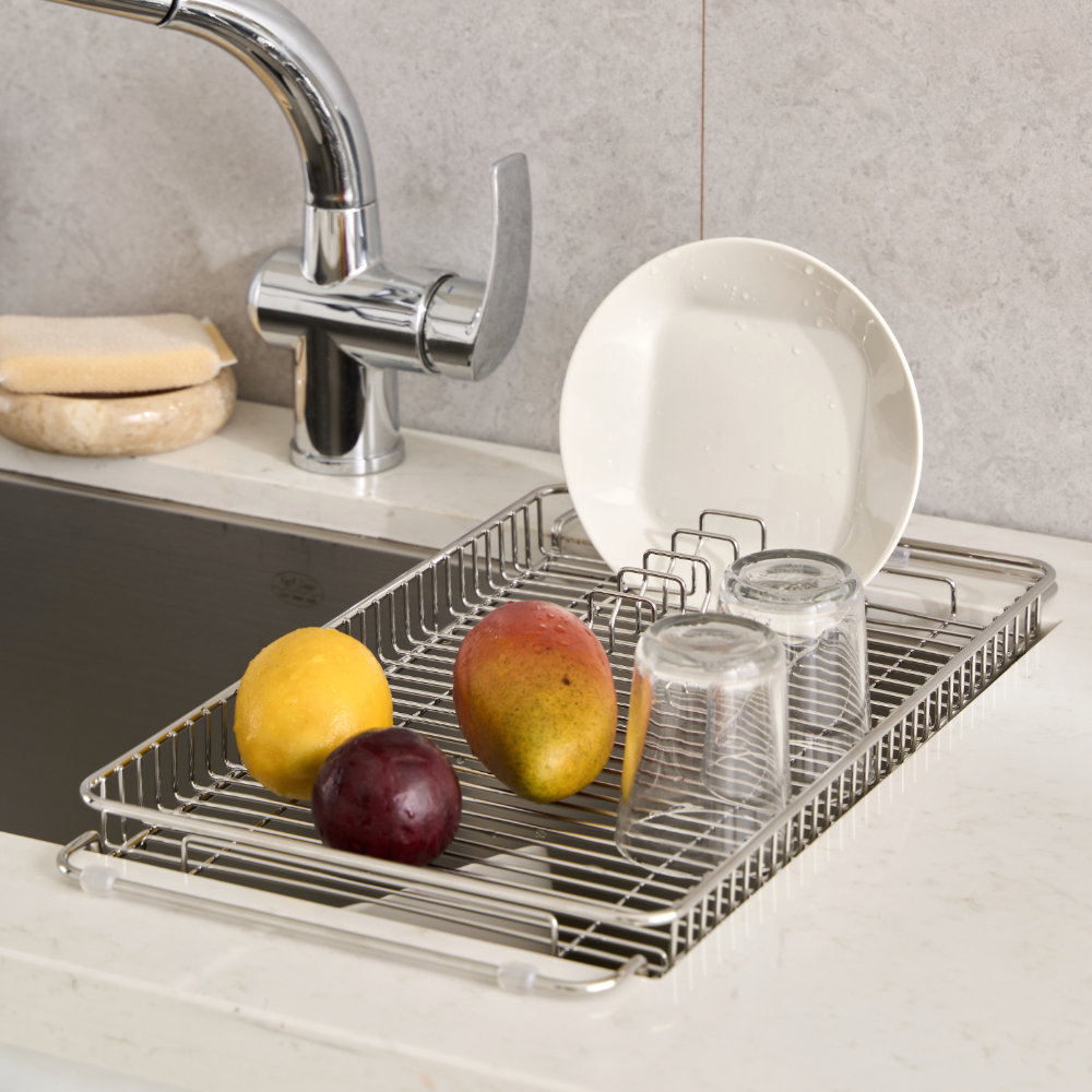 퓨어셀 304 올스텐 주방 싱크 플레이트 싱크볼 컵 선반 건조대