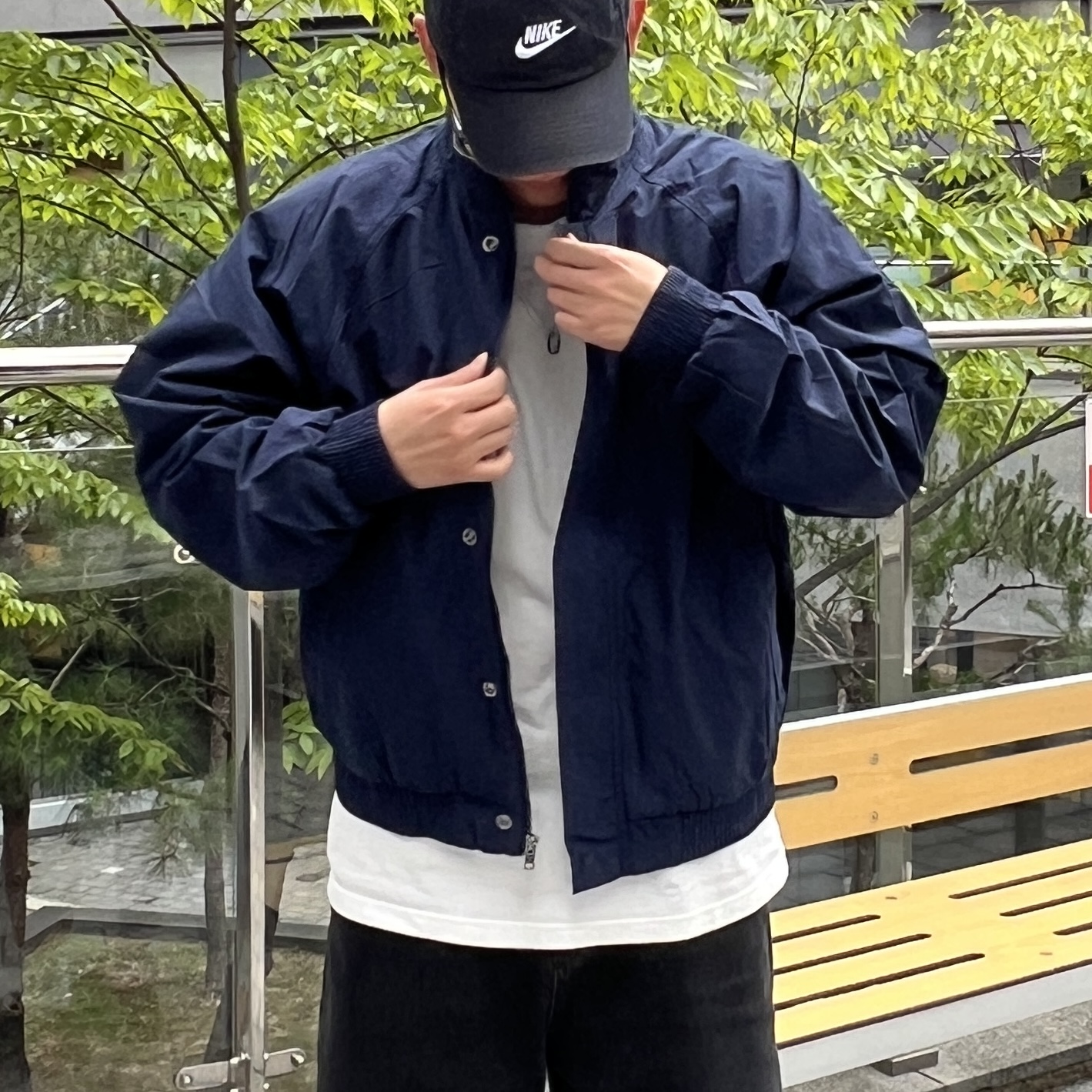 나이키 클럽 퓨추라 우븐 플리스 스탠드카라 기모 자켓 이미지 6