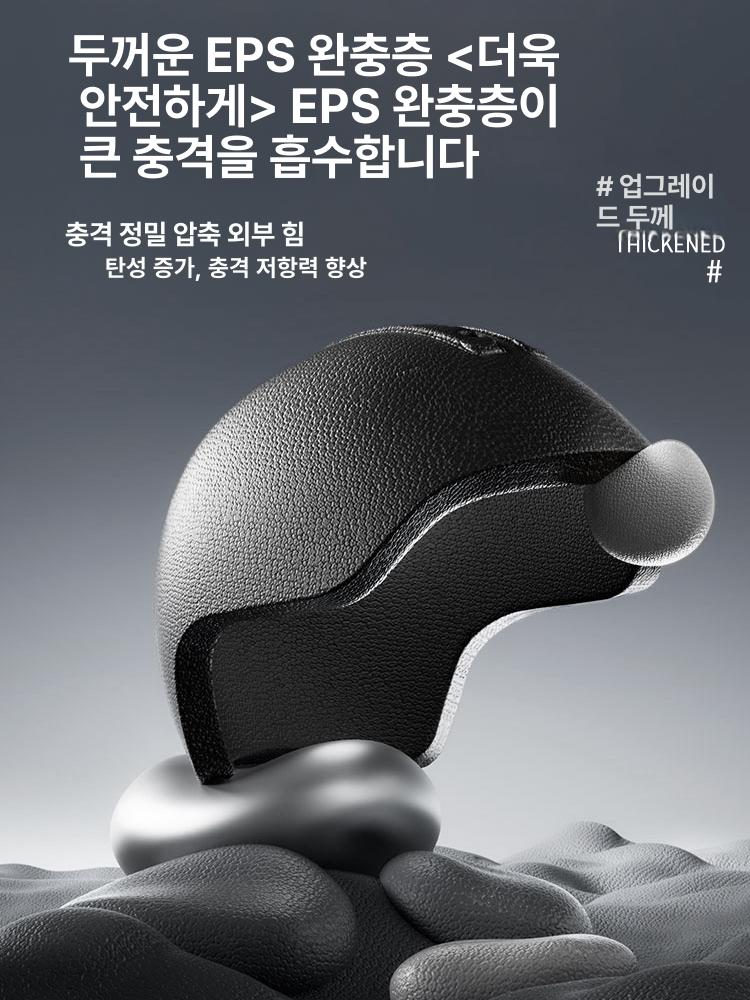 빅사이즈 특대형 헬멧 반모 대두 바이크 자동차 전기 HD 블랙 A 프리사이즈 - 상세 이미지 5
