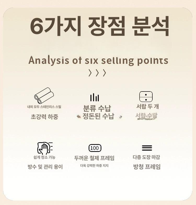 스텐 미용실츄레이 가위정리대 이동 트레이 이동식 가위 단면 2단 서랍 실버 대량 재고 빠른 배송 78x30x40cm - 상세 이미지 5