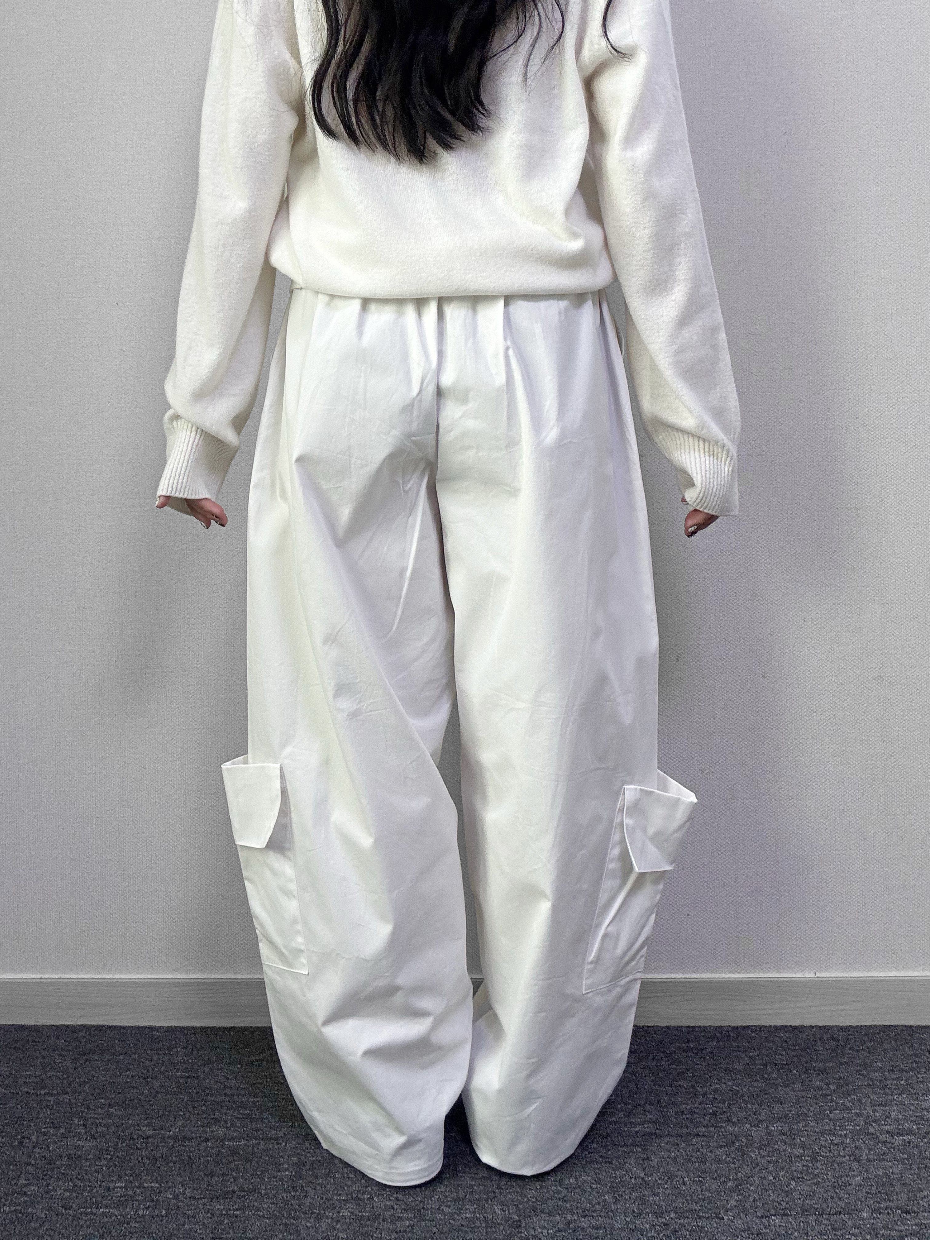 폴업 카고 와이드 밴딩 팬츠 [5Color] - 상세 이미지 3