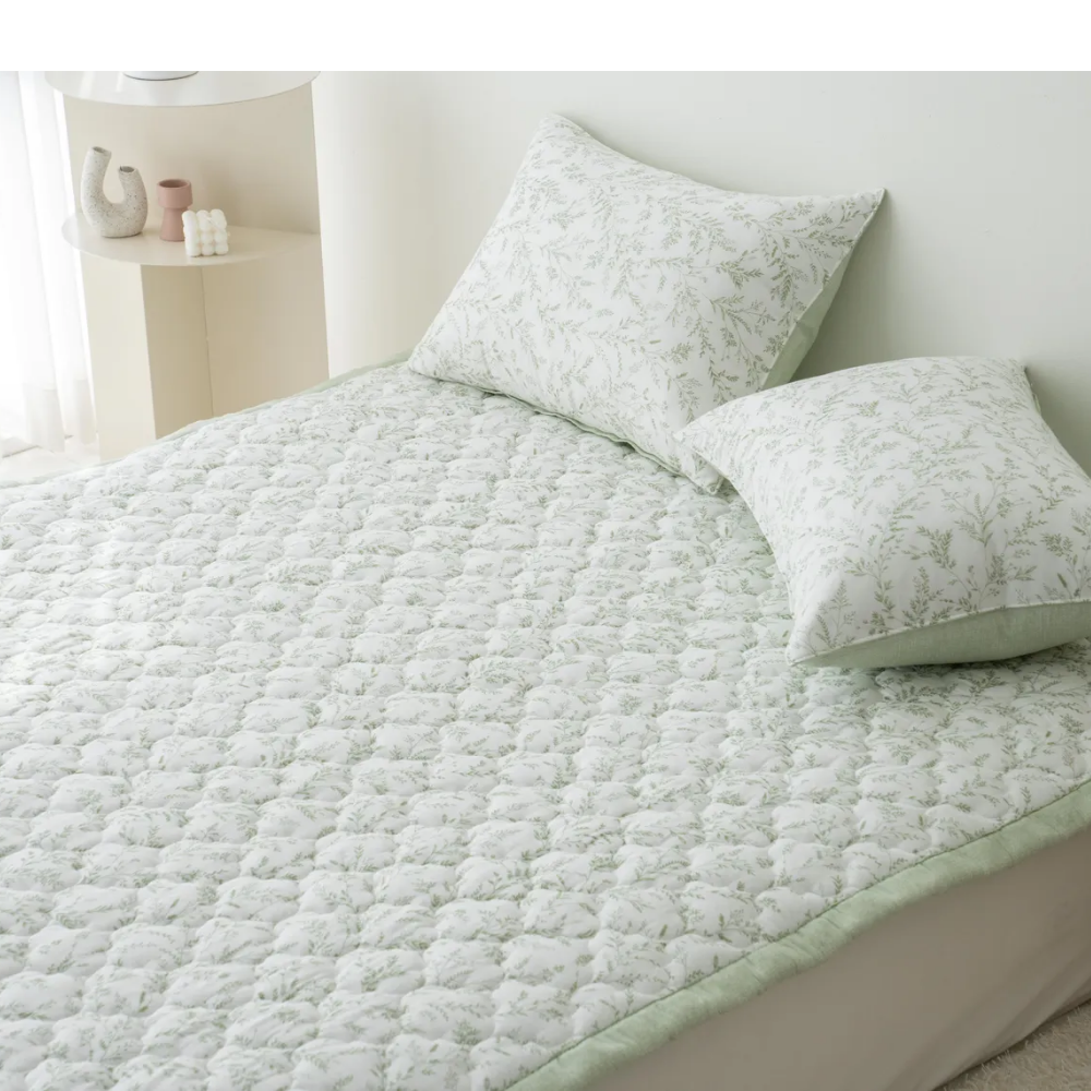 모달 고정밴드 알러지케어 밴드형 누빔 매트리스 모달 이브자리 침대 패드 SS