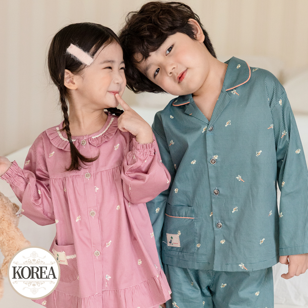 아동 잠옷 키즈 실내복 세트 유아 어린이 아기 파자마 M행운 - 상세 이미지 2
