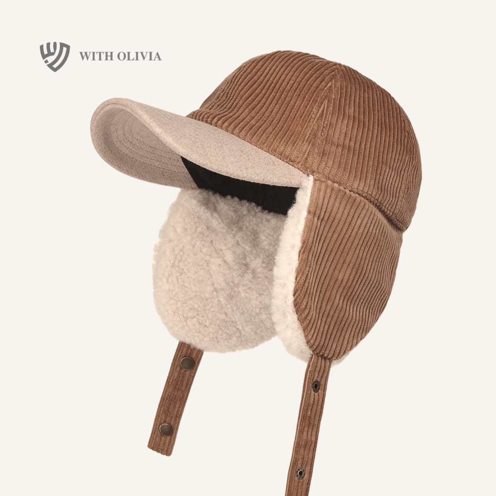 귀달이모자 겨울 방한 귀도리 털 스키 군밤 골덴 모자