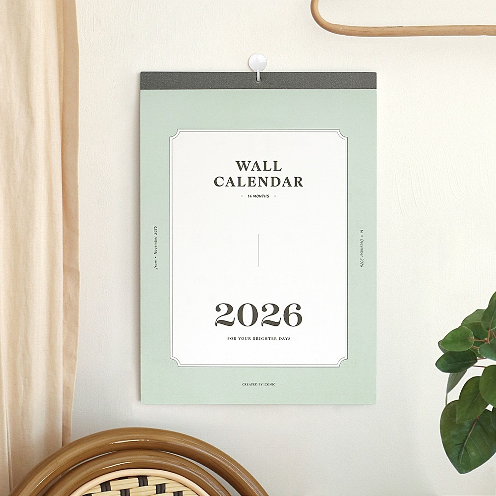 클래식 2026년 벽걸이 달력 26년 벽 달력 2026 스케줄 캘린더 A3 상세 이미지 3