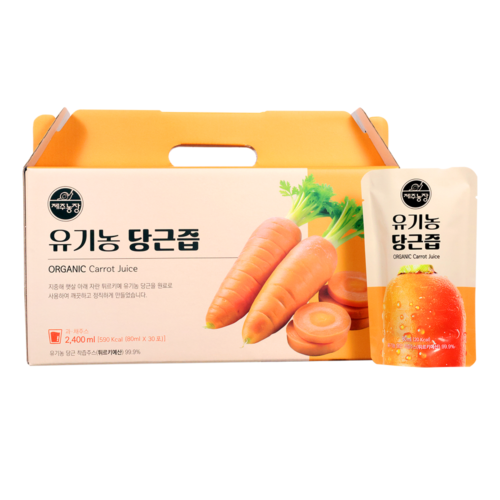 제주농장 유기농 당근즙 30포, 1박스