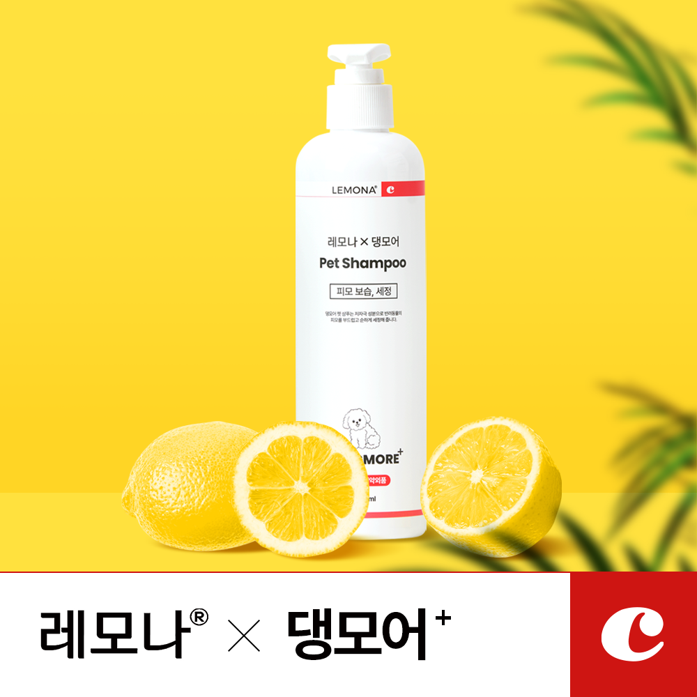 레모나 샴푸 레모나 댕모어 강아지 올인원 샴푸 저자극 피모 보습 케어 300ml, 3개 - 상품 이미지