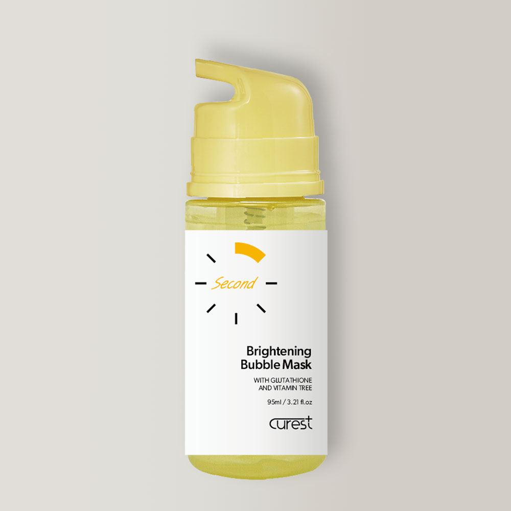 [3종셋트] 큐어레스트 10초 광채 버블 마스크팩 95ml 광채 버블팩 보습/안색 /볼륨 - 상세 이미지 5