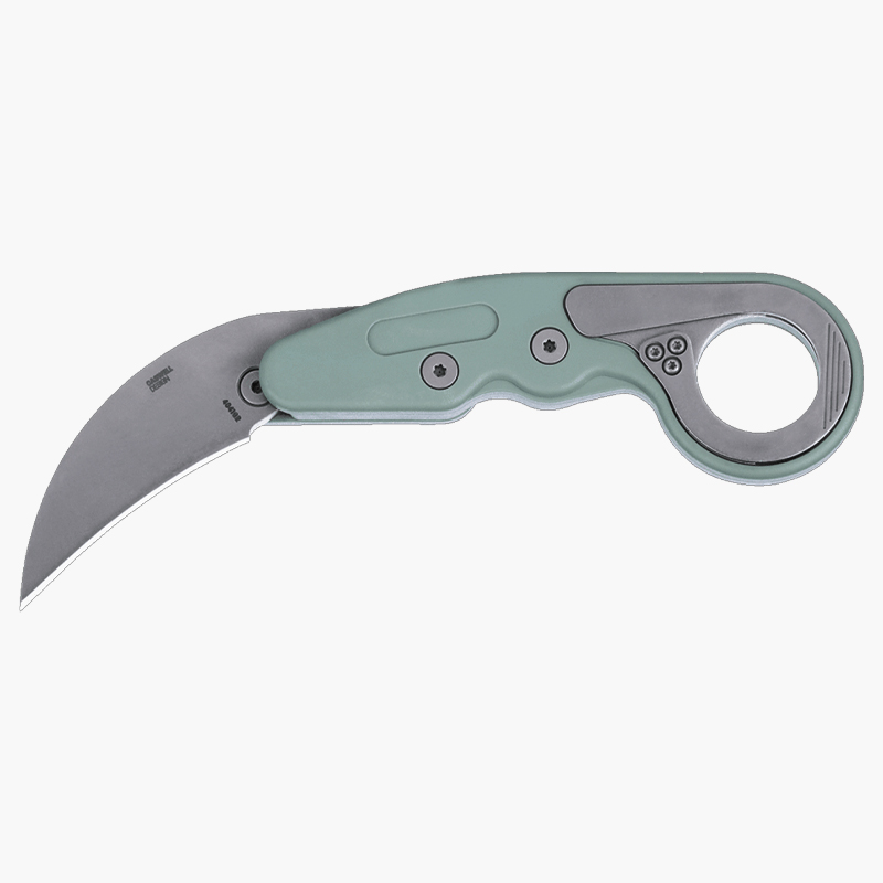 CRKT 프로보크 그리보리 그린 폴딩 카람빗 나이프 택티컬
