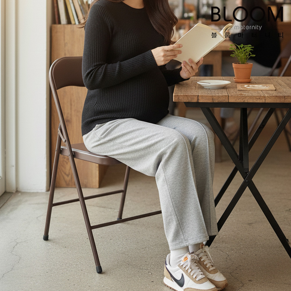 블룸마터니티 밍크 일자 임산부팬츠 - 메인 이미지