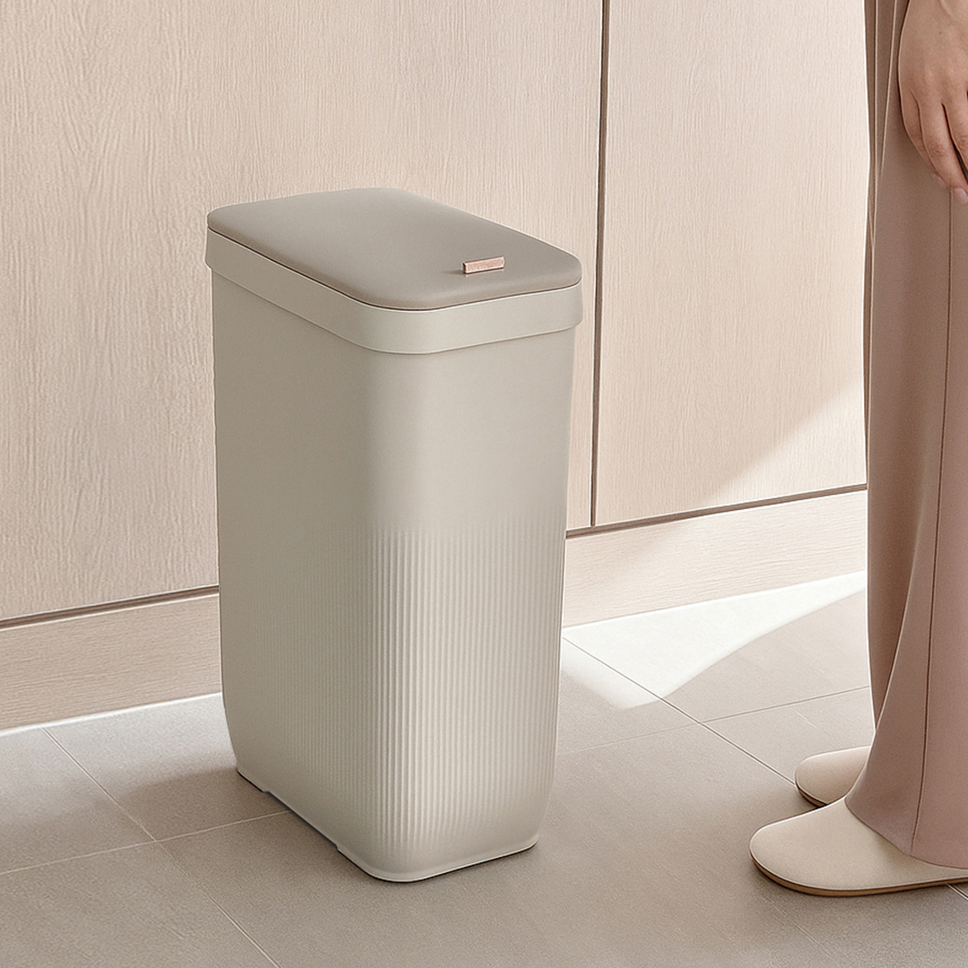 플루딕 특허등록 냄새차단 쓰레기통 20L 무소음 휴지통 제품 이미지