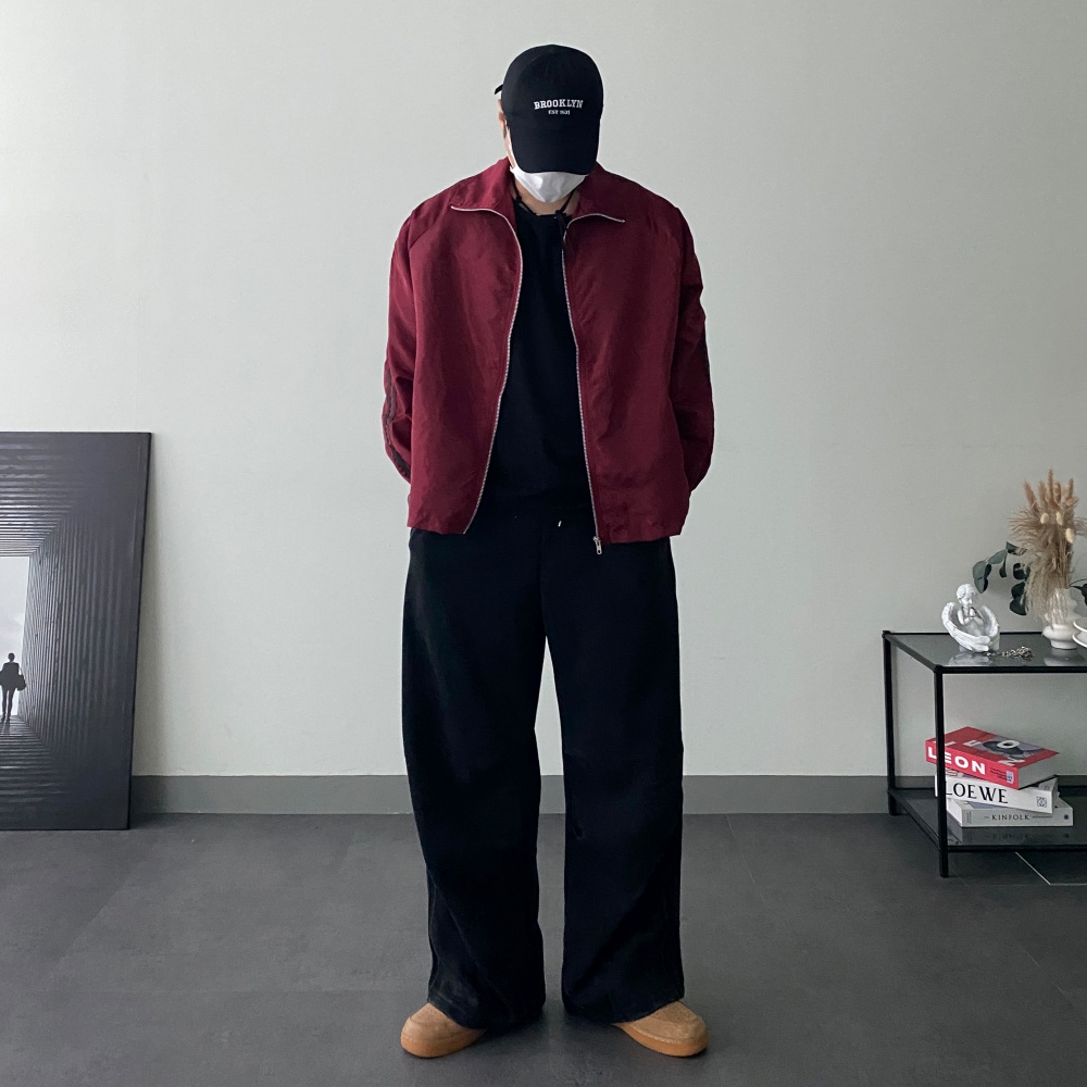 가을 얇은 남자 오버핏바람막이 크롭 경량 러닝 숏자켓 - 상세 이미지 5