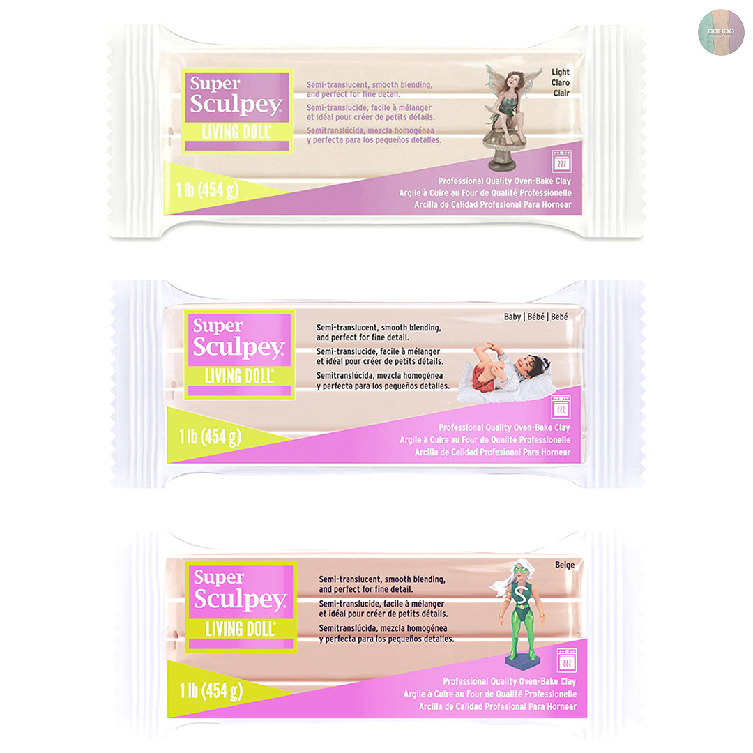 스컬피 리빙돌 454g 폴리머클레이 3색상 Sculpey (Living Doll)