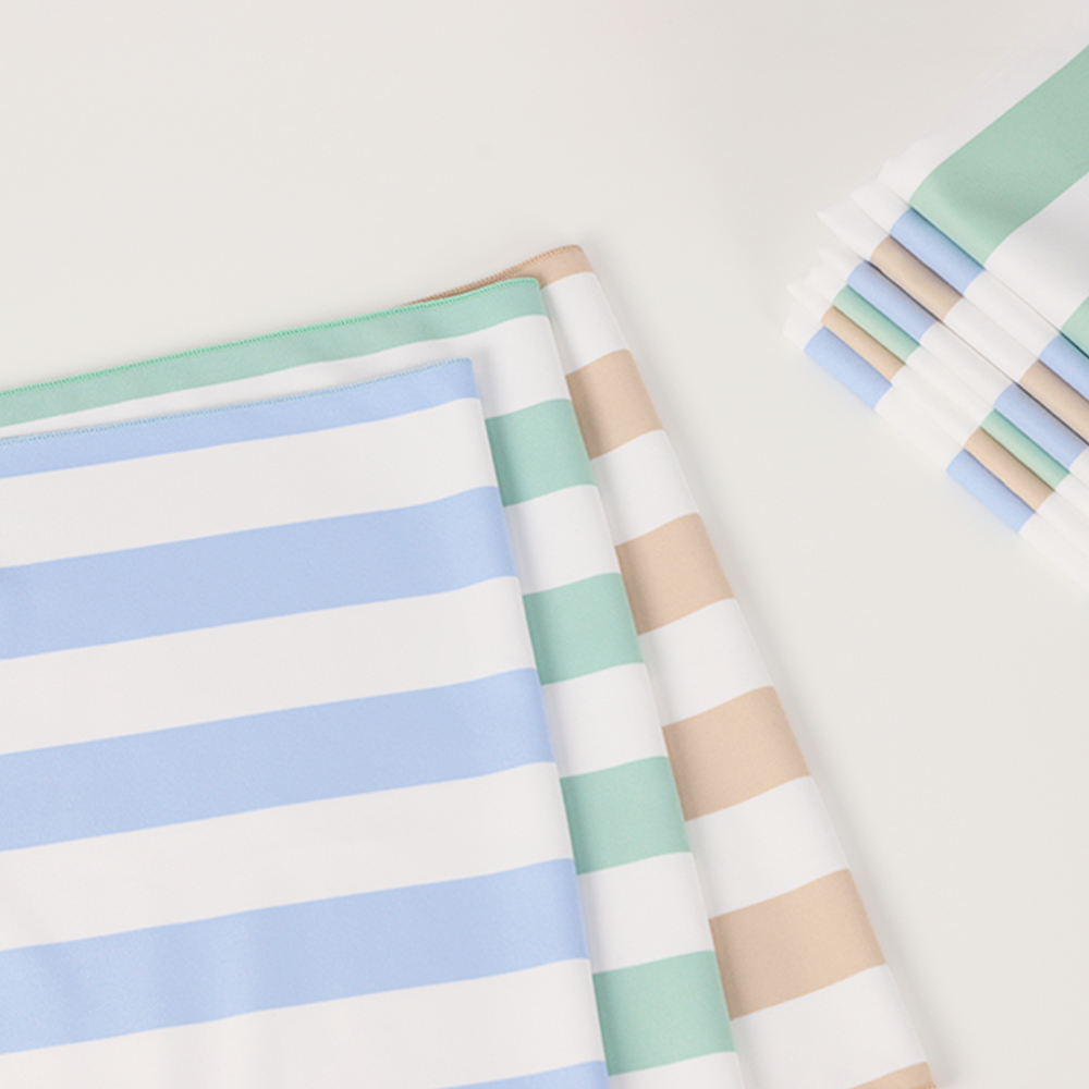 스트라이프 건식 스포츠 타올 1+1 극세사 수영 수건 운동 골프 대형 타월 수영장 땀흡수