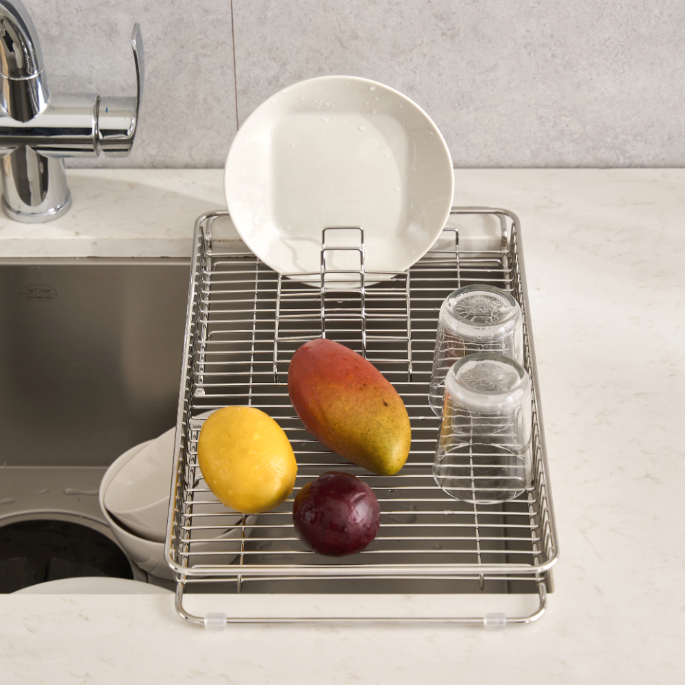 퓨어셀 304 올스텐 주방 싱크 플레이트 싱크볼 컵 선반 건조대