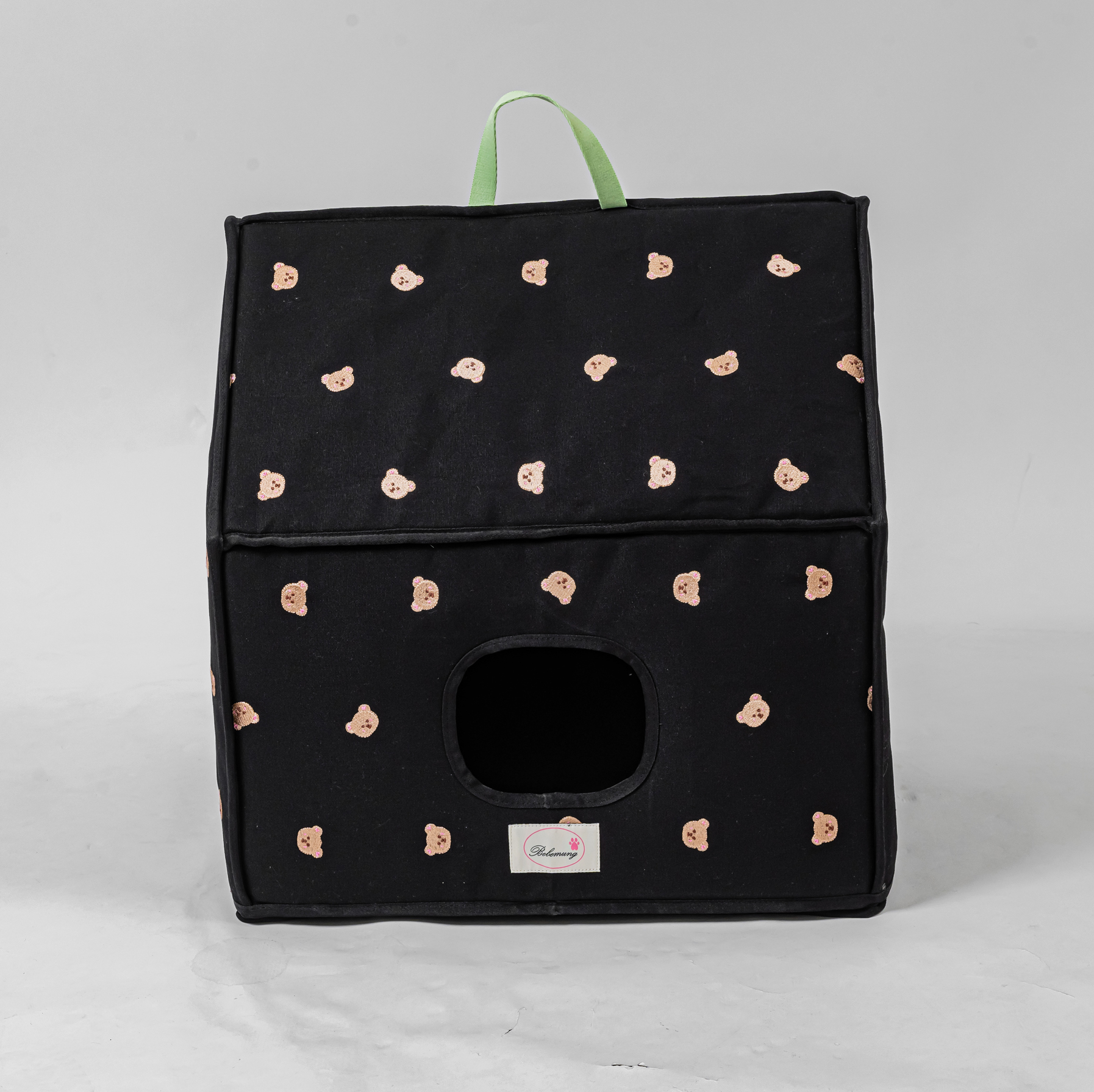 [베베멍] 친환경 자연주의 원단 애견 하우스, 소형견, 중형견 강아지집