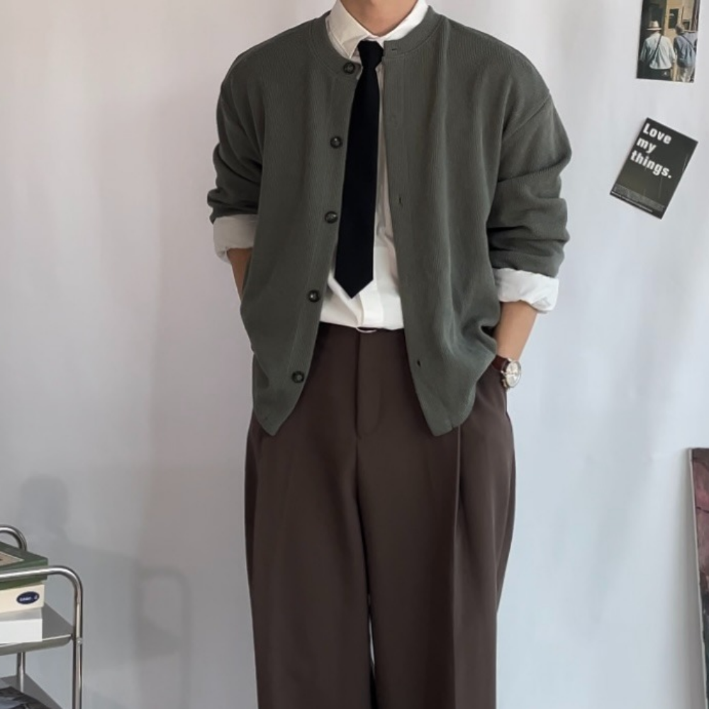 링클프리셔츠 구김없는 오버핏 남성 긴팔셔츠 루즈핏 이미지 7