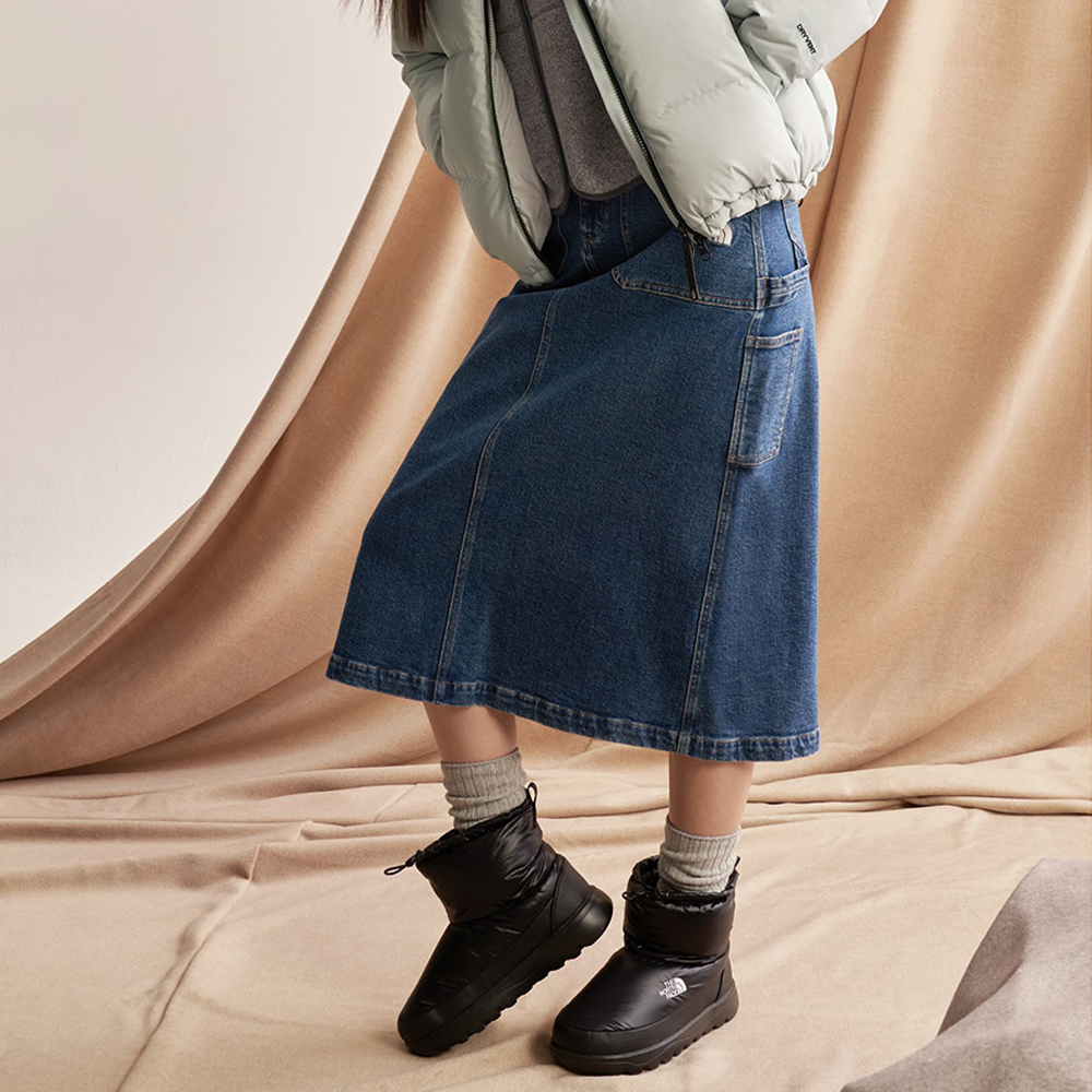 노스페이스 여성 청치마 블루릿지 데님 스커트 NK6NR54A NK6NR54
