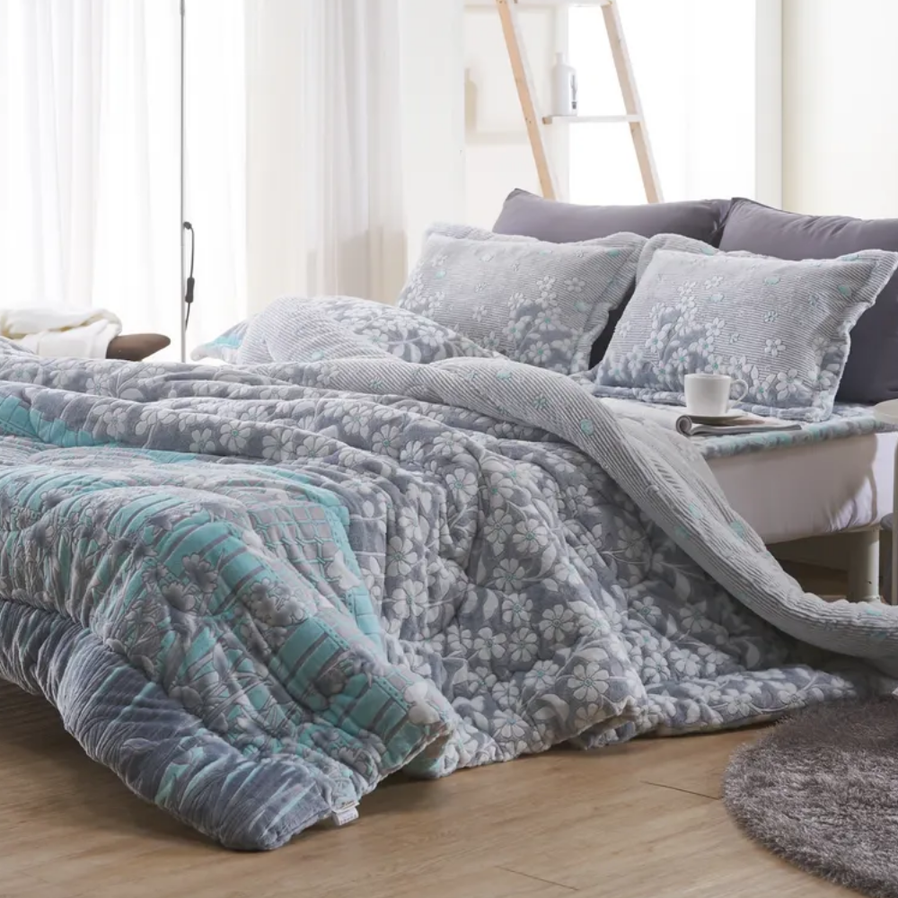 극세사 밍크 먼지없는 알러지케어 두꺼운 겨울 극세사이불 차렵 이불 SS