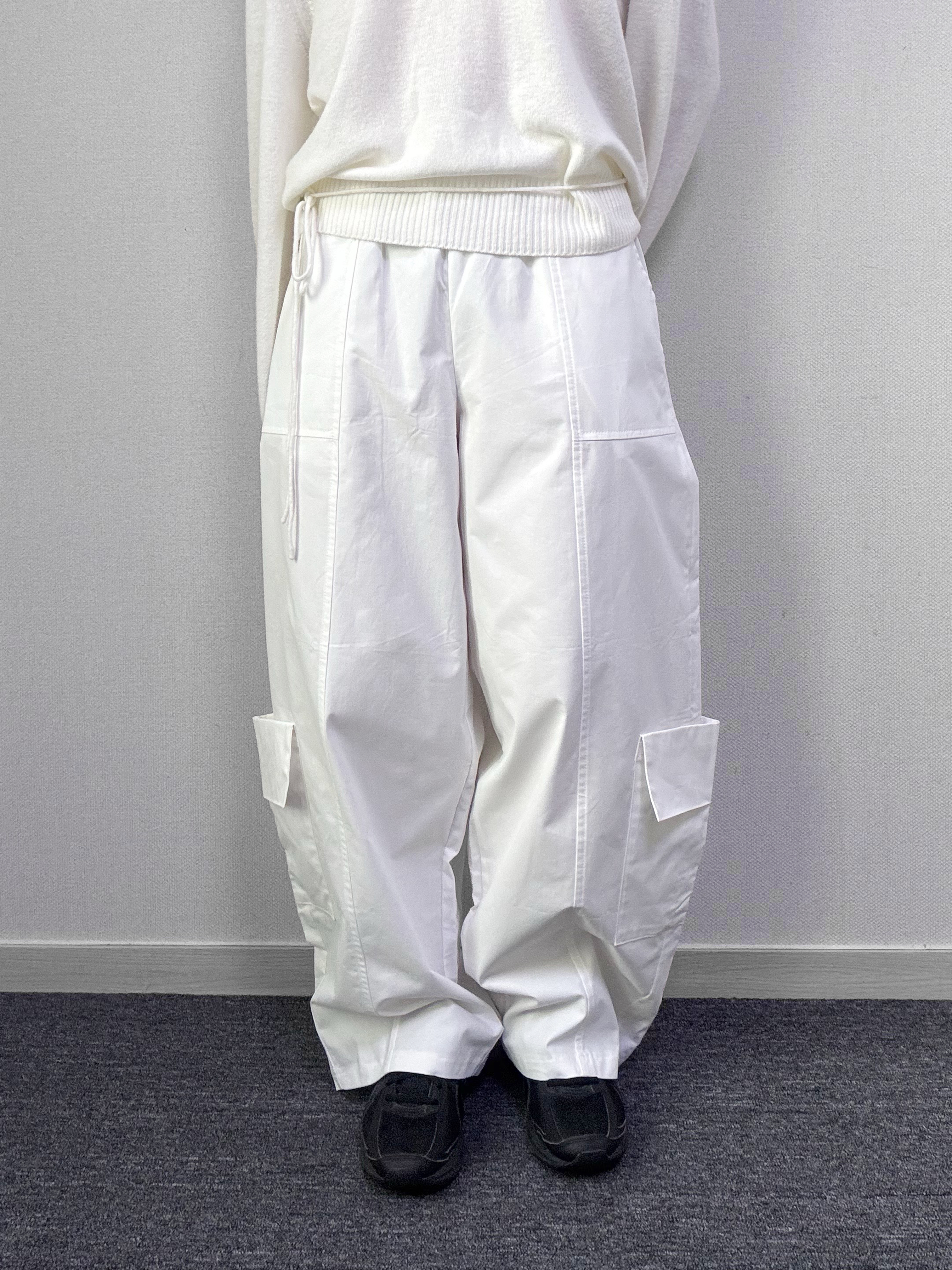 폴업 카고 와이드 밴딩 팬츠 [5Color] - 상품 이미지