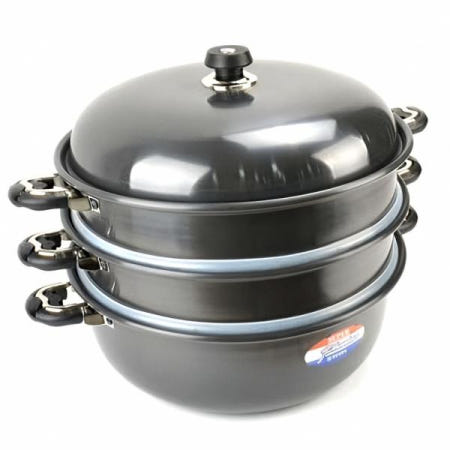 경질 3단 찜솥 찜냄비 찜통 감자 만두용 증기 압력솥 스팀 오븐 바구니 뚝배기 조리기구