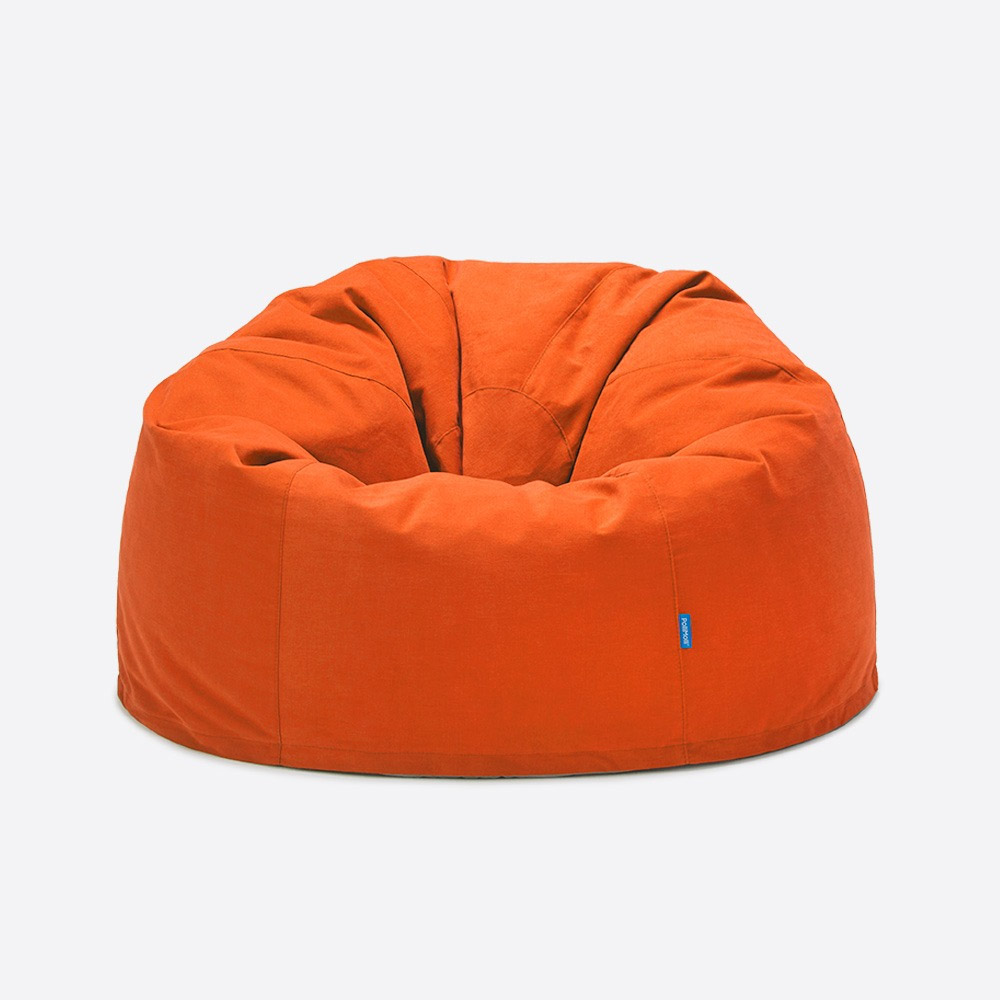 폴리몰리 904C 코튼 1인용 빈백 소파 순면 수유 의자, 라임 (메시속커버)