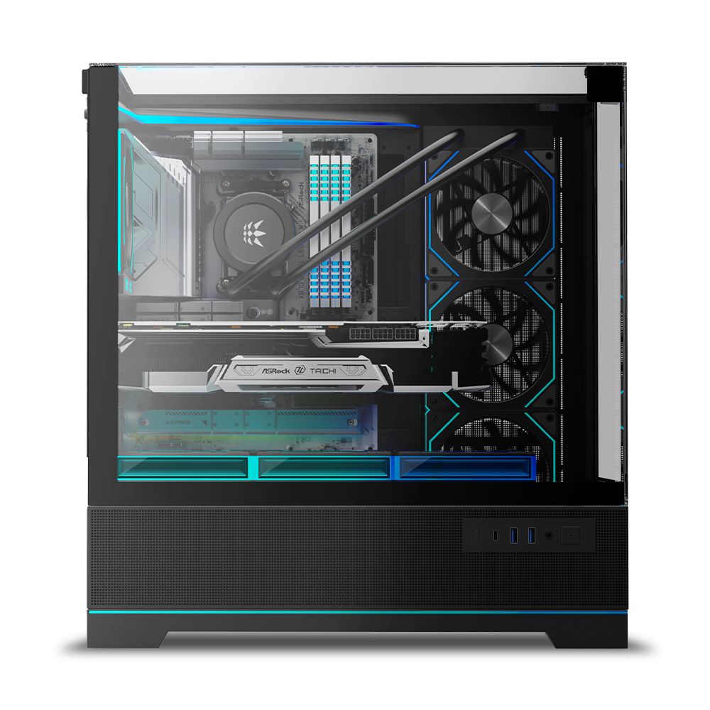 마이크로닉스 WIZMAX 루프탑 미들타워 PC 케이스 블랙 - 상세 이미지 3