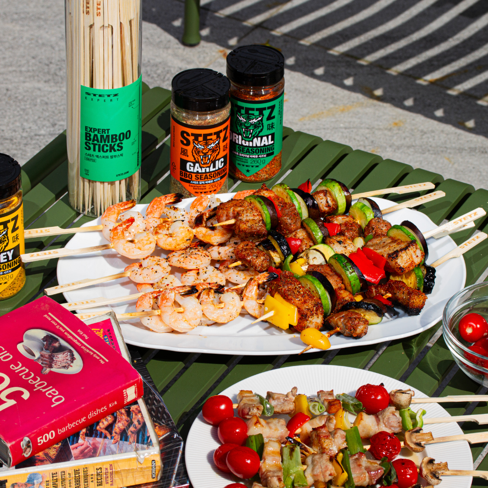 스테츠 엑스퍼트 대나무 꼬치 100개입 캠핑 바베큐 일회용 꼬챙이