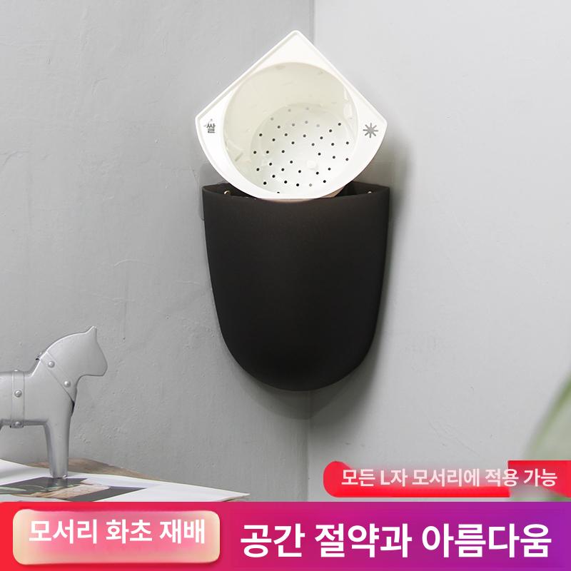 별걸이 계단식 화분 받침대 다육이 다육이선반 식물선반 거치대 선반 다용도 행거형 강력접착 K06 평면 벽걸이형 플라스틱 중간 - 상세 이미지 3