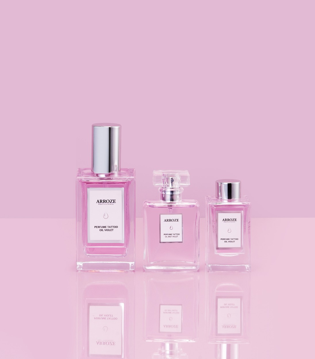 아로즈 퍼퓸 타투 오일 바이올렛 100ml + [미스트 30ml + 오일 30ml] - 상품 이미지
