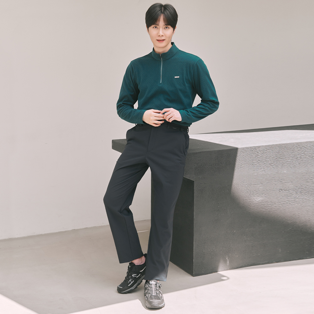 [PWX][A]Q325-7151-52 남성 기모 이중직 벨트형팬츠 - 상세 이미지 2