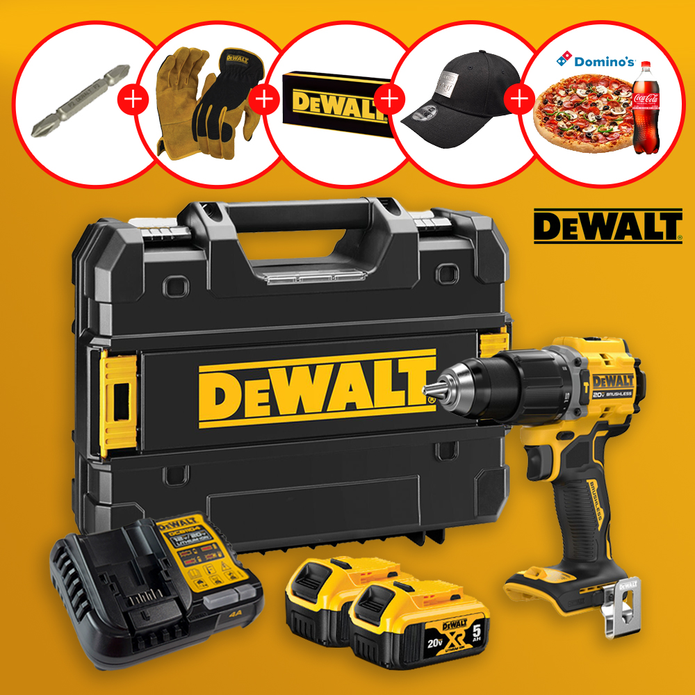 디월트 DCD799P2T 고성능 20V MAX 햄머드릴 듀얼팩 에디션