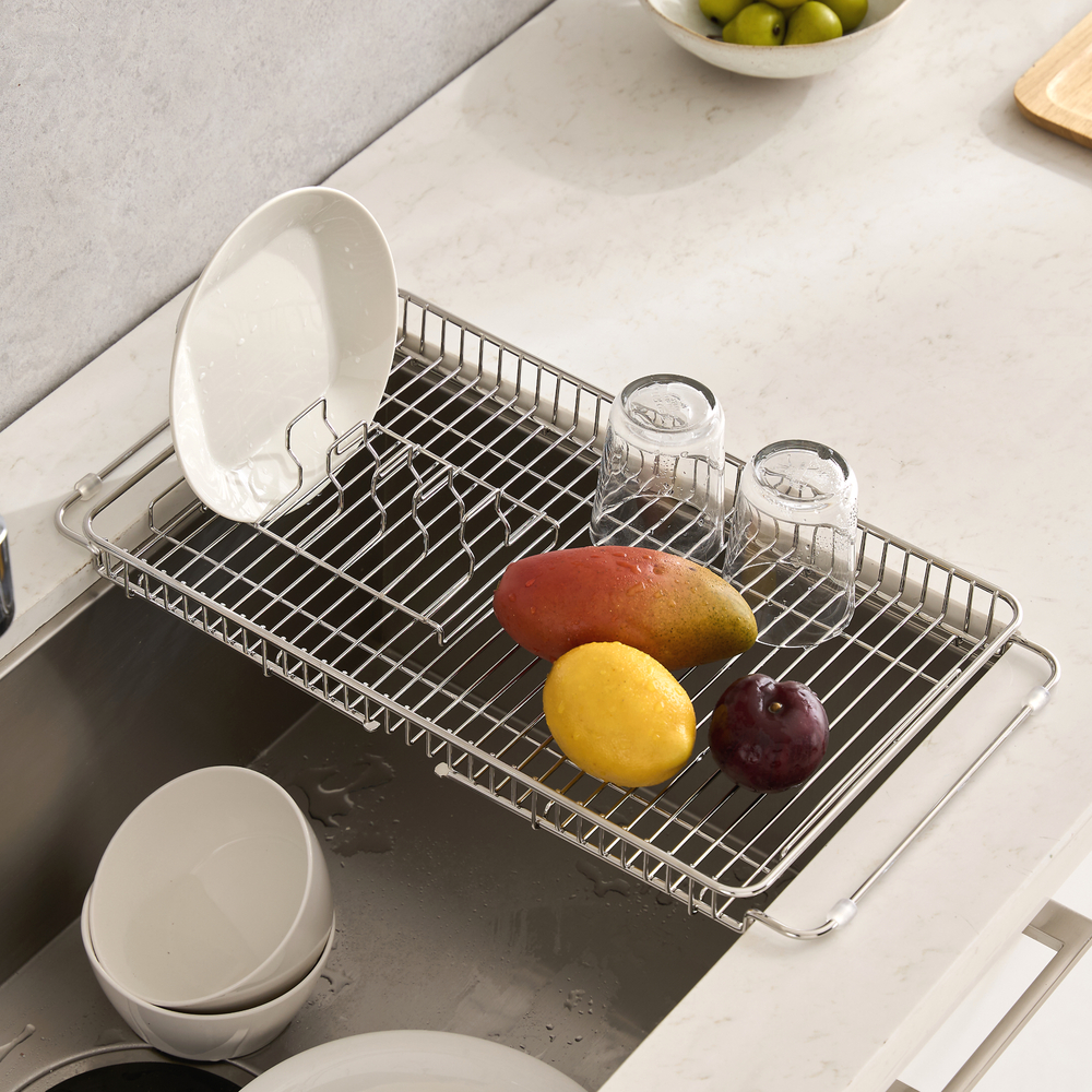 퓨어셀 304 올스텐 주방 싱크 플레이트 싱크볼 컵 선반 건조대