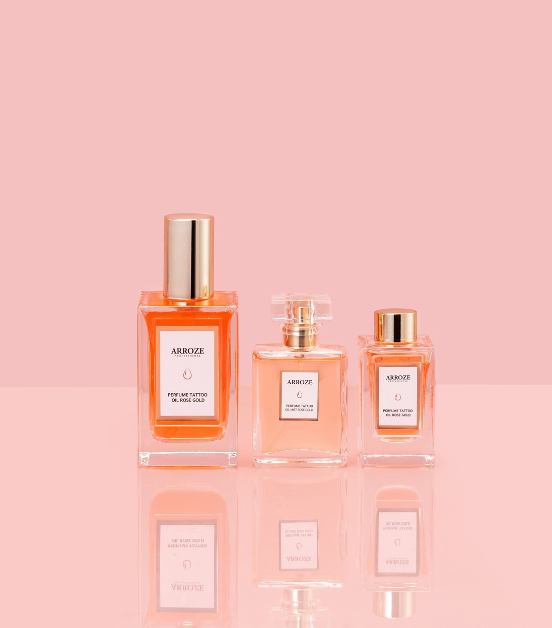 아로즈 퍼퓸 타투 오일 로즈골드 100ml + [미스트 30ml + 오일 30ml] - 상품 이미지