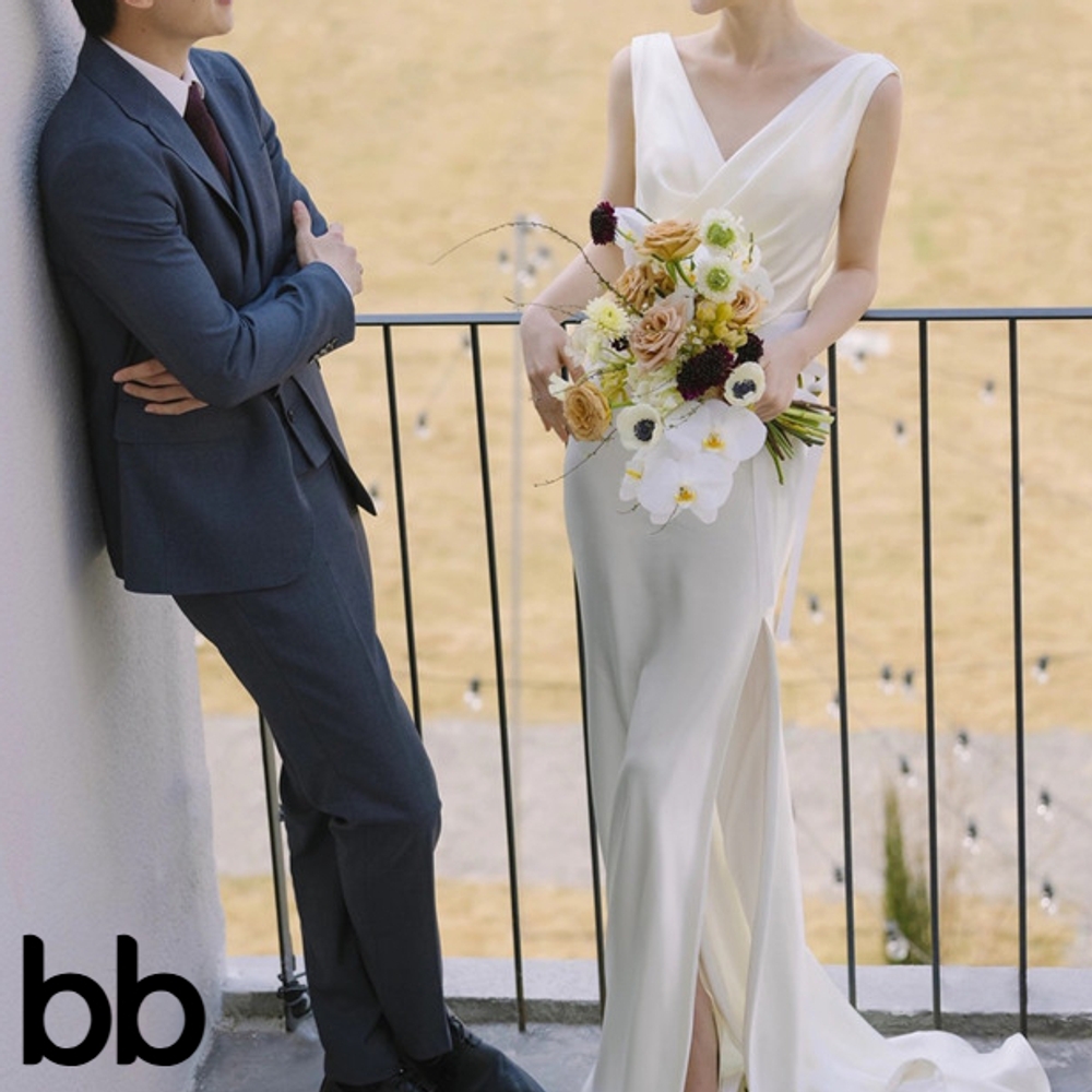 2부 드레스 추천 피로연 셀프웨딩 브라이덜샤워 스냅촬영 이브닝 원피스 빅사이즈 돌잔치 파티 화이트 XS - 상품 이미지