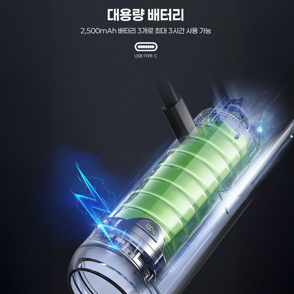 무선 차량용 청소기 크로스건 BLDC 에어건 미니 송풍기 세차 캠핑 컴퓨터 청소 겸용 이미지 8