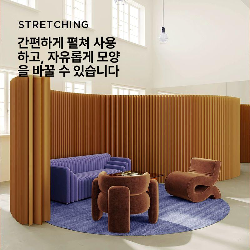 종이 파티션 접이식 아코디언 인테리어 칸막이 가벽 180cm 24cm 200-300cm - 상세 이미지 4