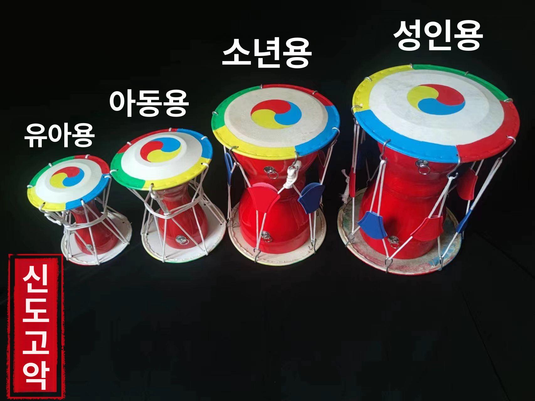 미니 장구 소형 악기 드럼 국악 성인부 따로 민속촌 것은 재롱잔치 전통악기 빵빵한 장기자랑 유아용 20x25cm+북스틱+사각 - 상세 이미지 3
